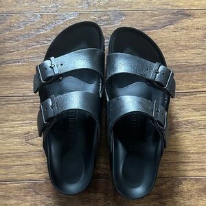 women’s Black Double Strap  birkenstock Sandals